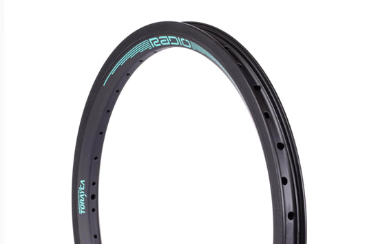 Radio BMX Racing 32H / 20''x1.75'' / Black / Teal Radio Raceline Solar Race Carbon Rim