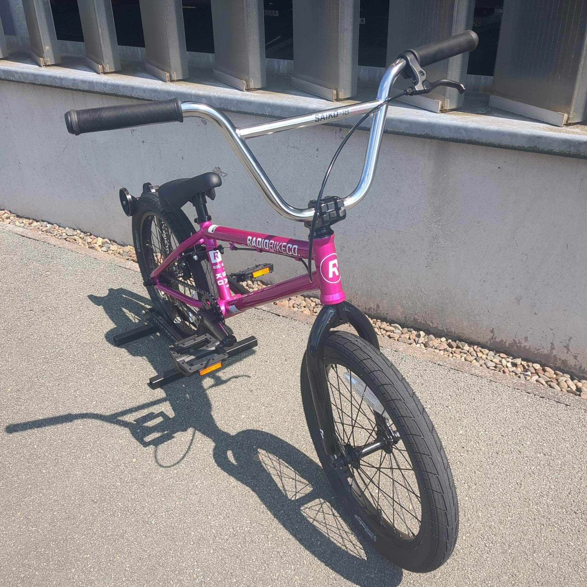 Radio BMX Bikes Metallic Purple Radio Saiko 18 Inch Bike Metallic Purple