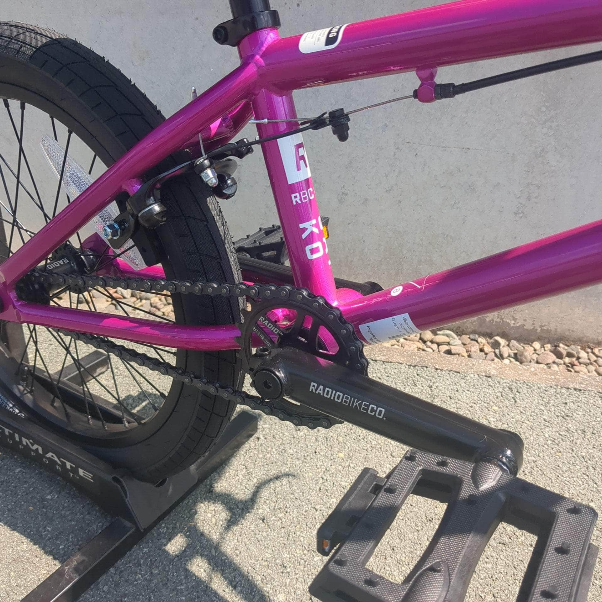 Radio BMX Bikes Metallic Purple Radio Saiko 18 Inch Bike Metallic Purple