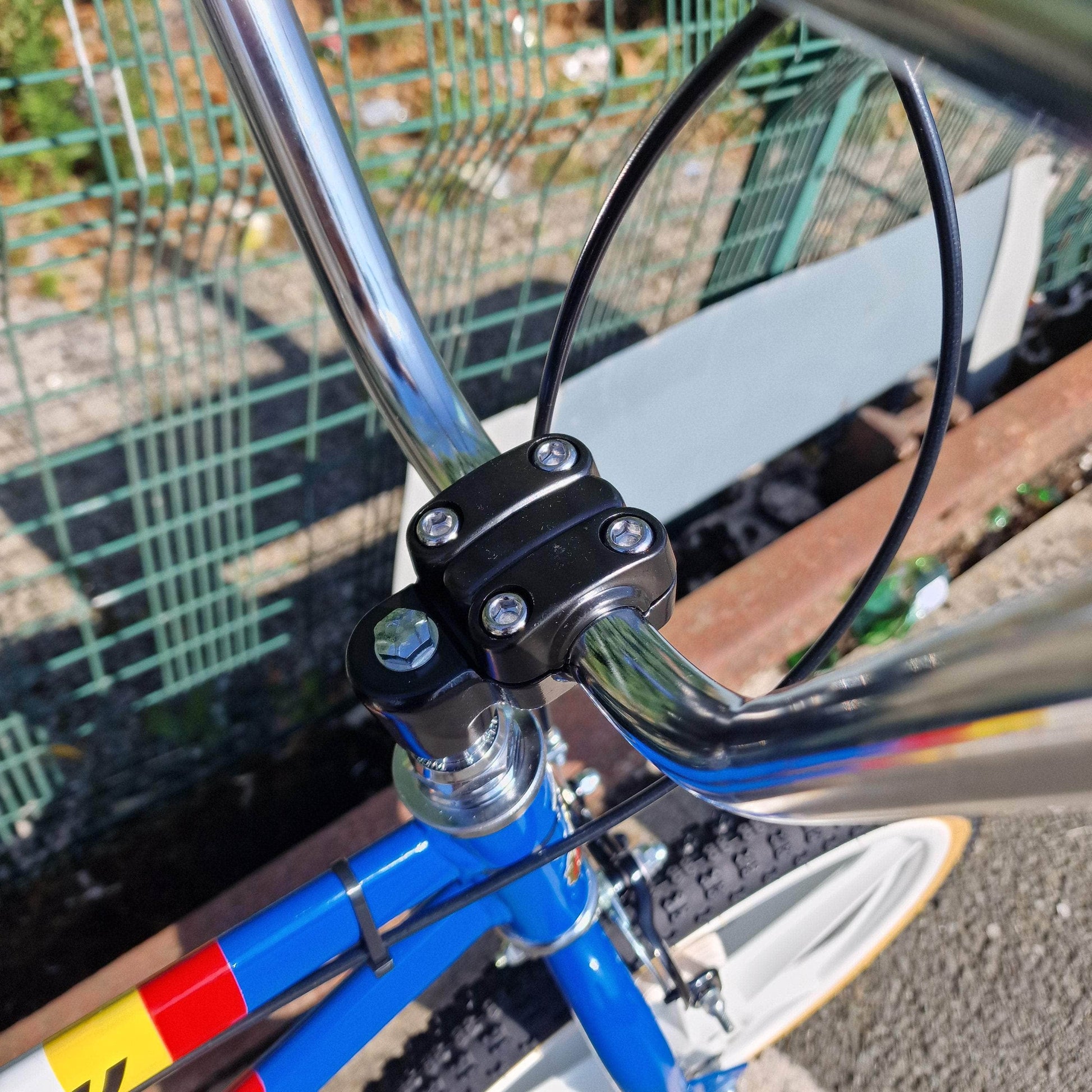 Raleigh Old School BMX Raleigh Mk 2 Burner Team Custom Bike Blue / White with Skyway Tuff Wheels