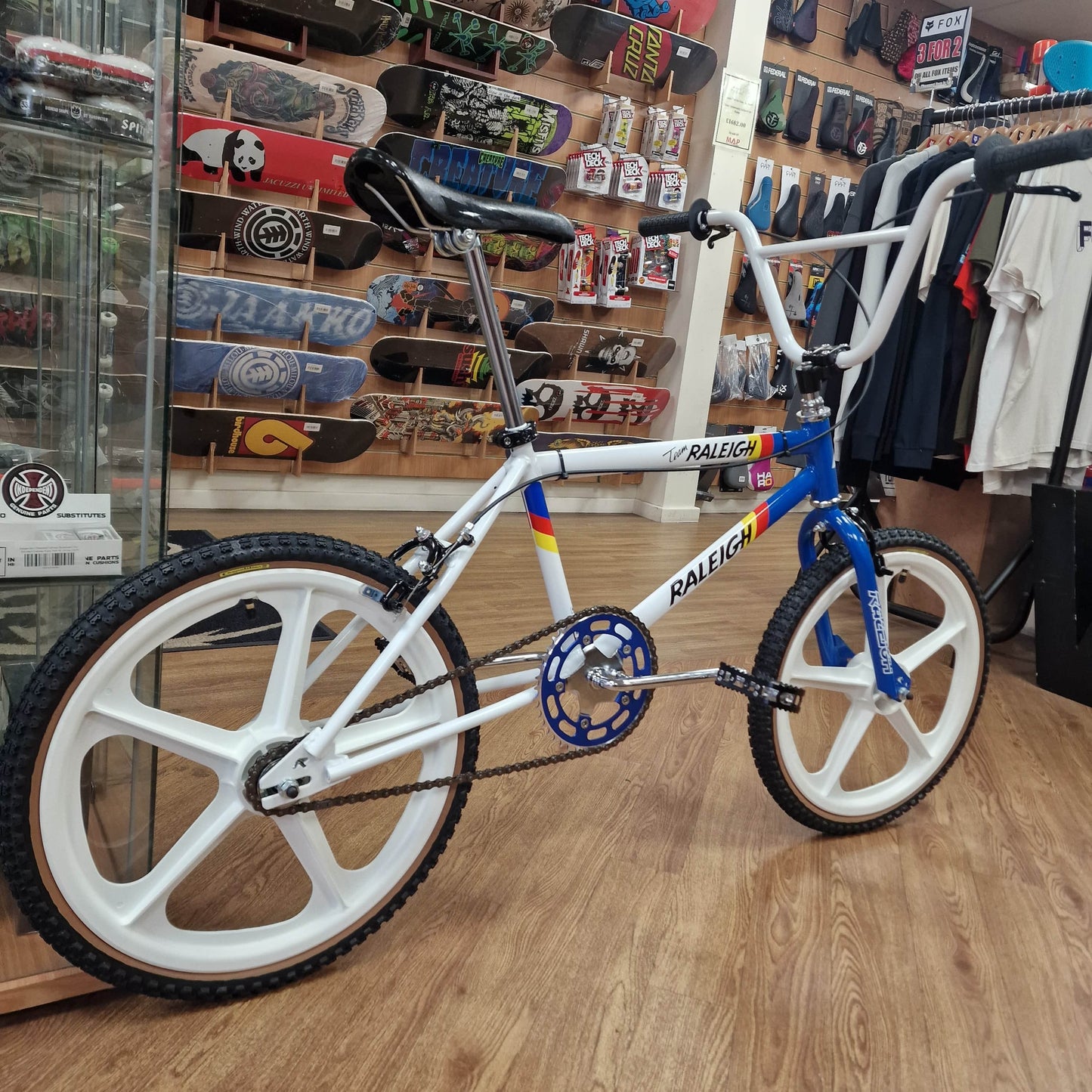 Raleigh Old School BMX Bikes Raleigh Mk 2 Burner Team Special Bike with Skyway Tuff Wheels