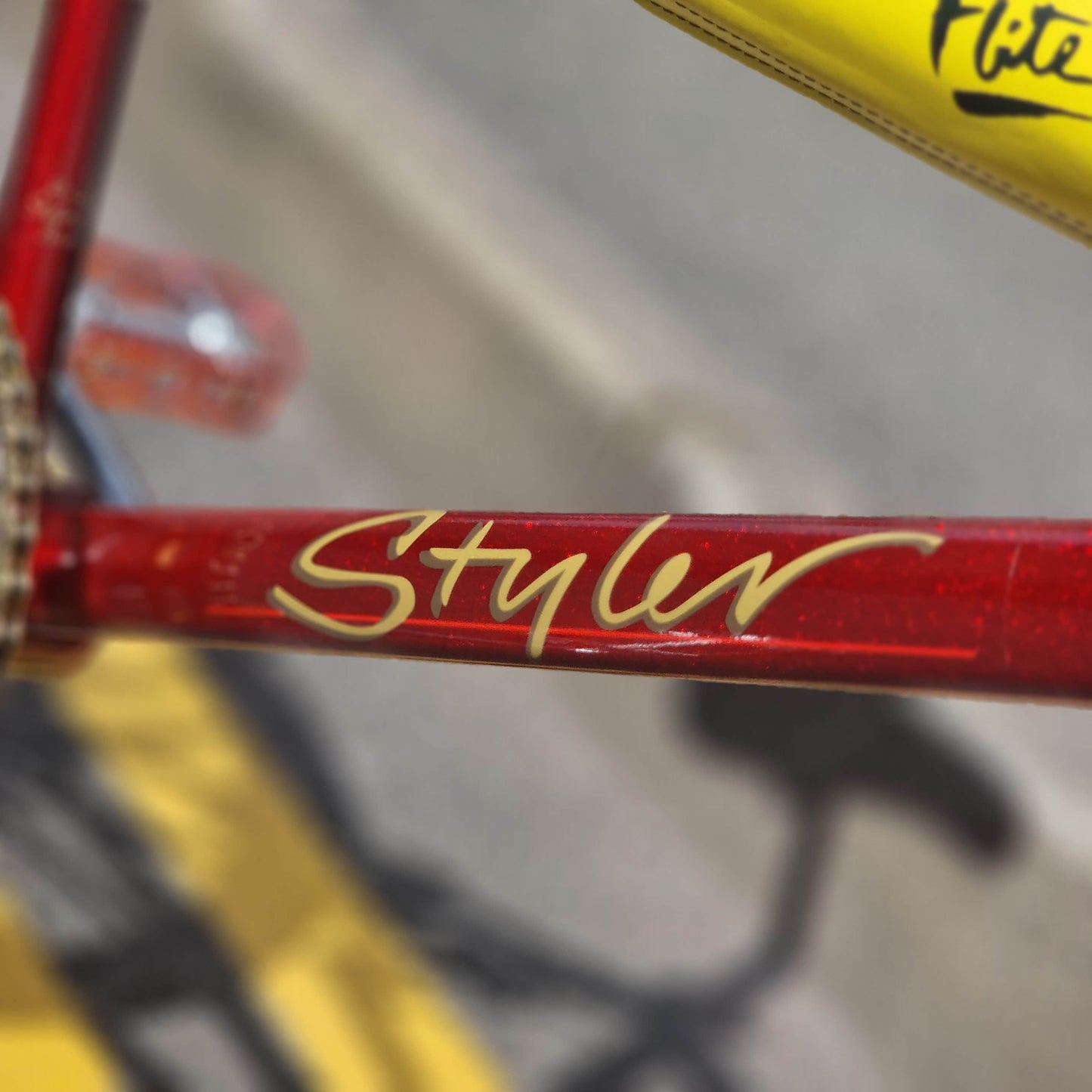 Raleigh Old School BMX Bikes Raleigh Styler Custom Bike Candy Red / Gold