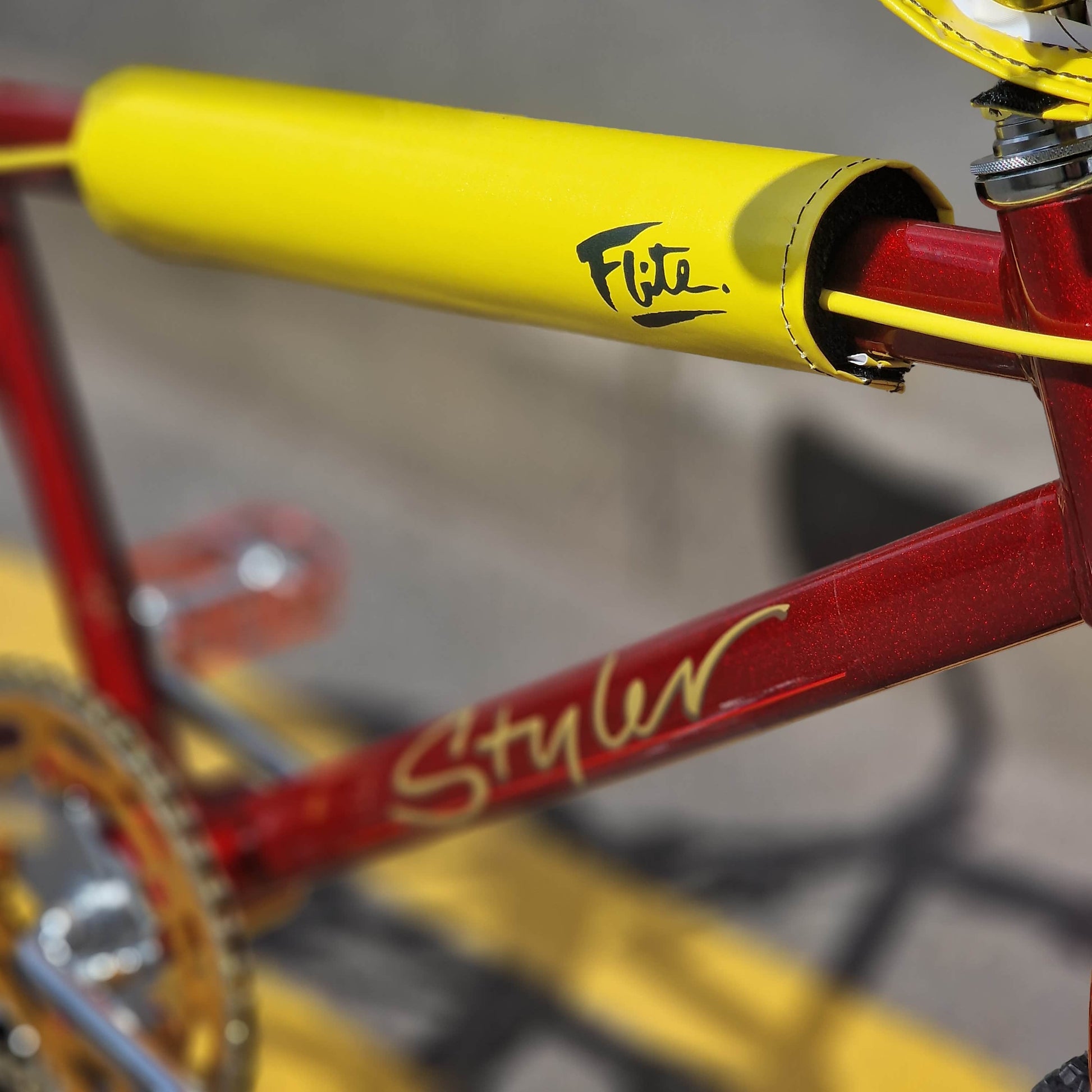Raleigh Old School BMX Bikes Raleigh Styler Custom Bike Candy Red / Gold