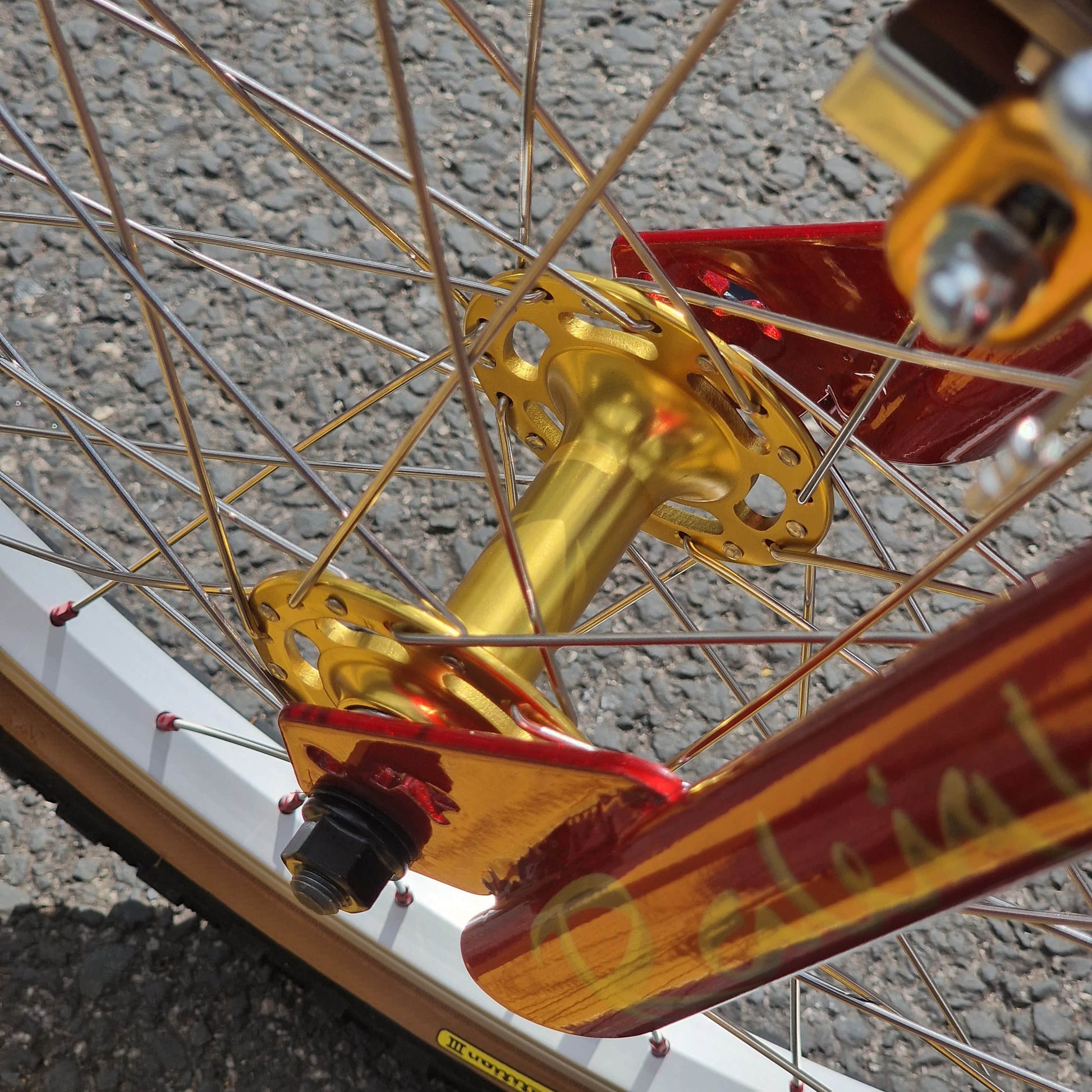 Raleigh Old School BMX Bikes Raleigh Styler Custom Bike Candy Red / Gold