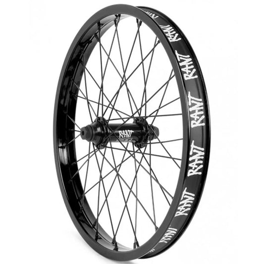 Rant BMX Parts Black Rant 18 Inch Party on V2 Front Wheel
