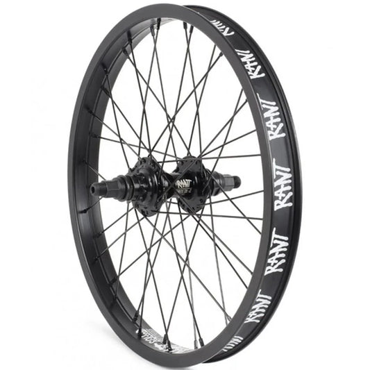 Rant BMX Parts Black Rant 18 Inch Party On V2 Rear Wheel RHD