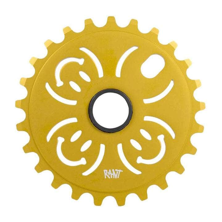 Rant BMX Parts 25T / Matte Gold Rant H.A.B.D Sprocket Black