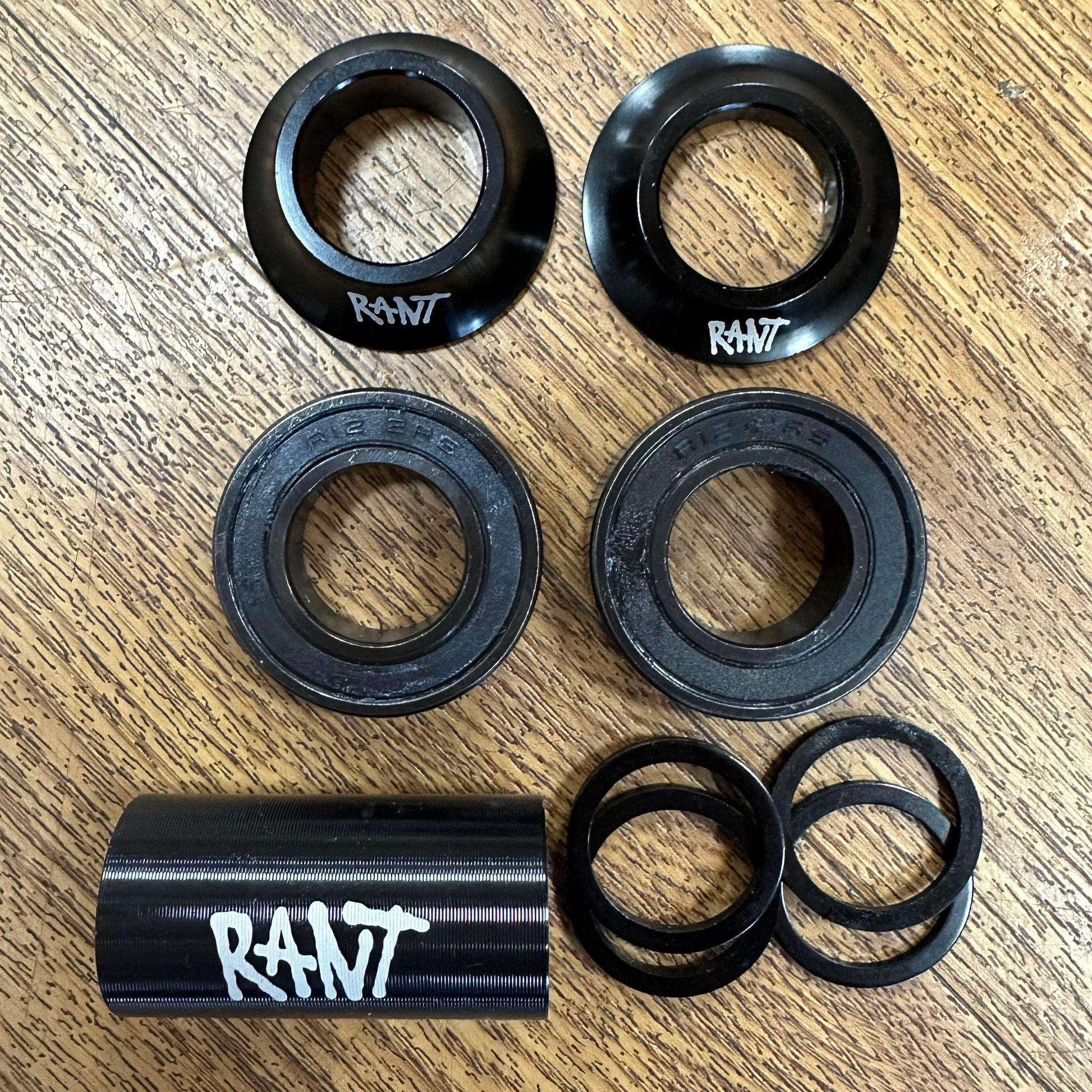 Rant BMX Parts 19mm Rant Mid Bang UR Bottom Bracket Black