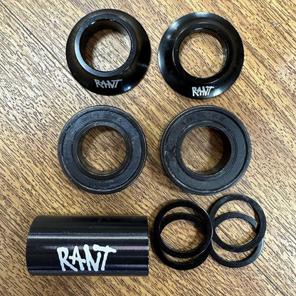 Rant BMX Parts 19mm Rant Mid Bang UR Bottom Bracket Black