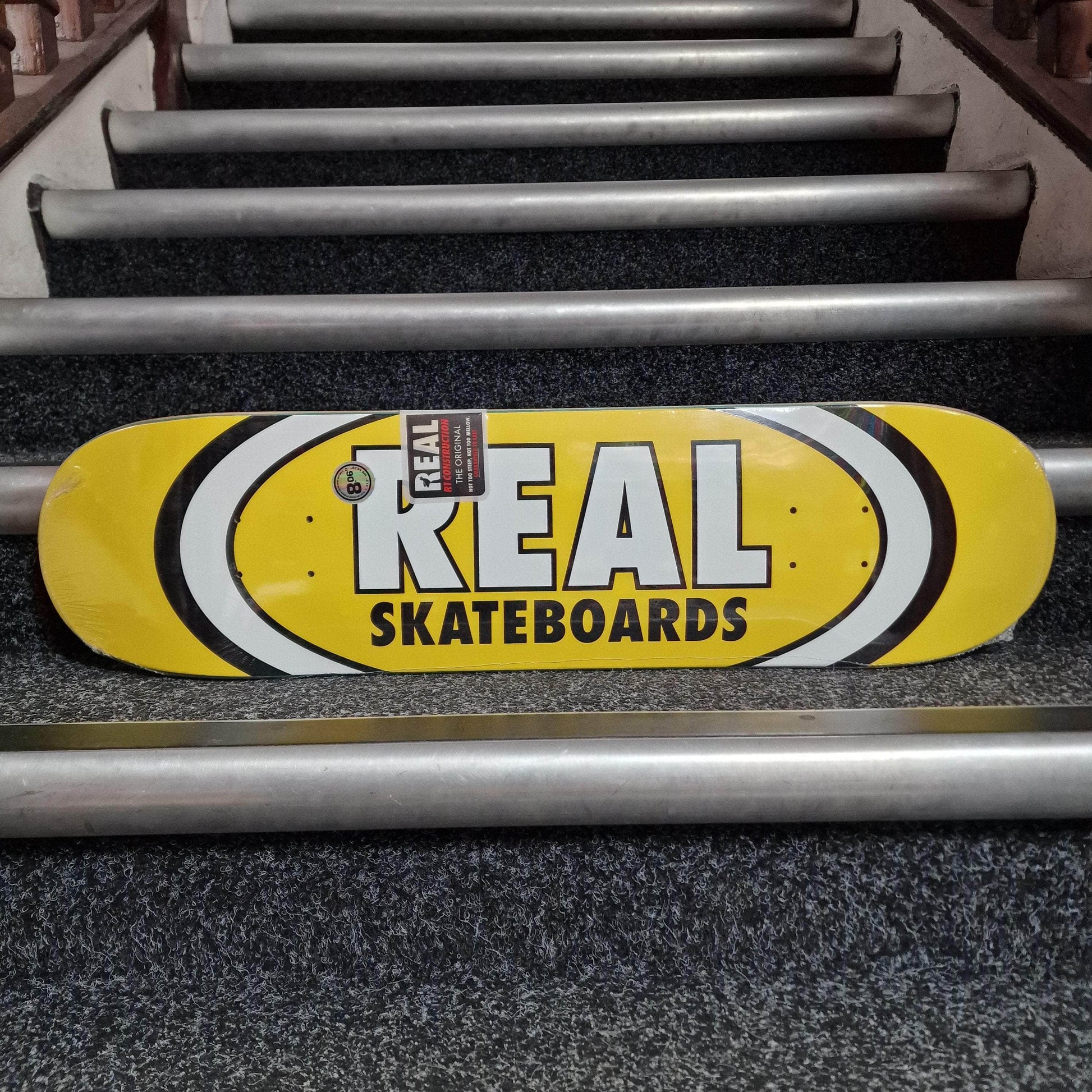 Real Skateboards 8.06 Real Classic Oval 8.06" Yellow Skateboard Deck