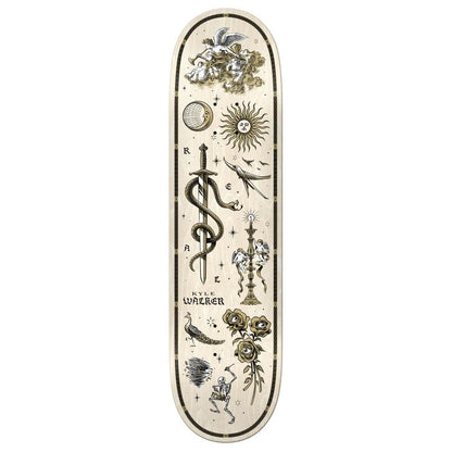 Real Skateboards White / 8.38 Real Kyle Walker Engraved White 8.38" Skateboard Deck