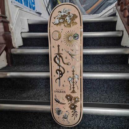 Real Skateboards White / 8.38 Real Kyle Walker Engraved White 8.38" Skateboard Deck
