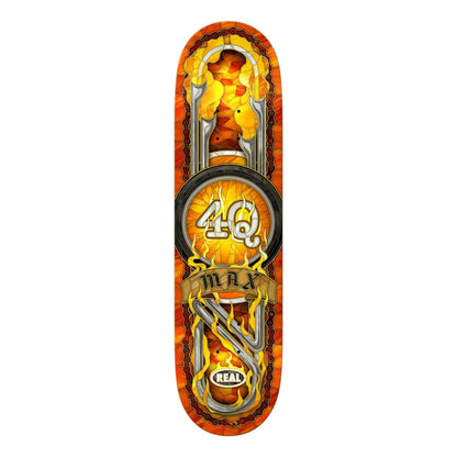 Real Skateboards Orange / 8.06 Real Max Schaff 4Q Cathedral Orange 8.06" Skateboard Deck