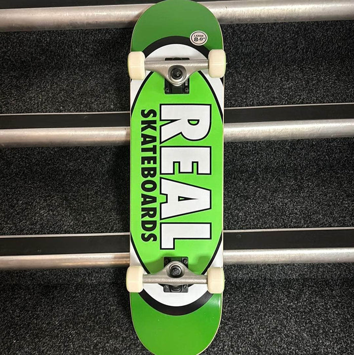 Real Skateboards Green / 8 Real Skateboards Classic Oval Green 8" Skateboard Deck