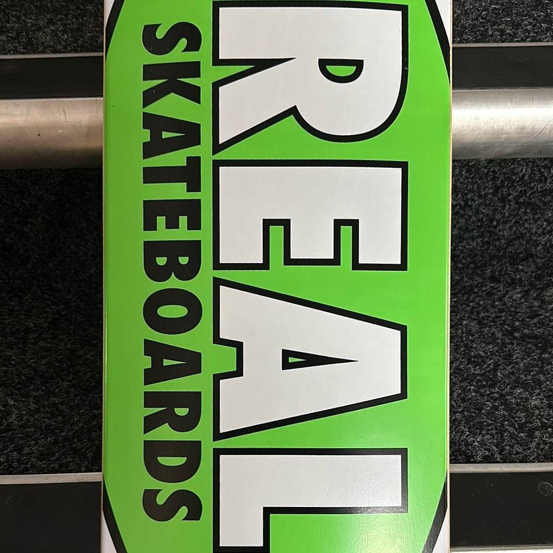 Real Skateboards Green / 8 Real Skateboards Classic Oval Green 8" Skateboard Deck