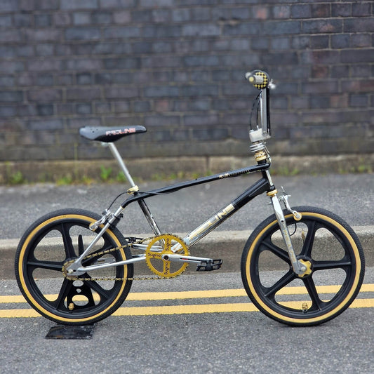 Redline Old School BMX Bikes Black / Chrome / Gold Redline 1985 RL20 II Prostyler Bike Black / Chrome / Gold Previously Owned