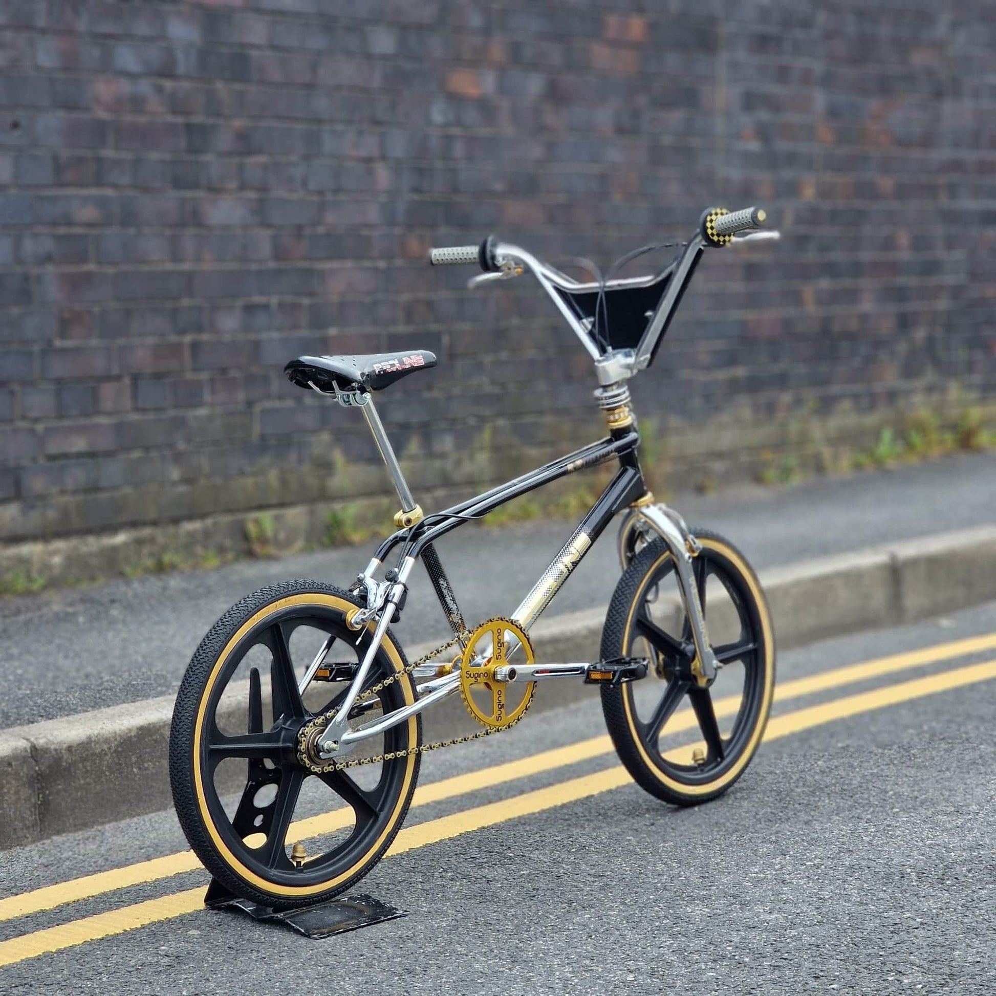 Redline Old School BMX Bikes Black / Chrome / Gold Redline 1985 RL20 II Prostyler Bike Black / Chrome / Gold Previously Owned
