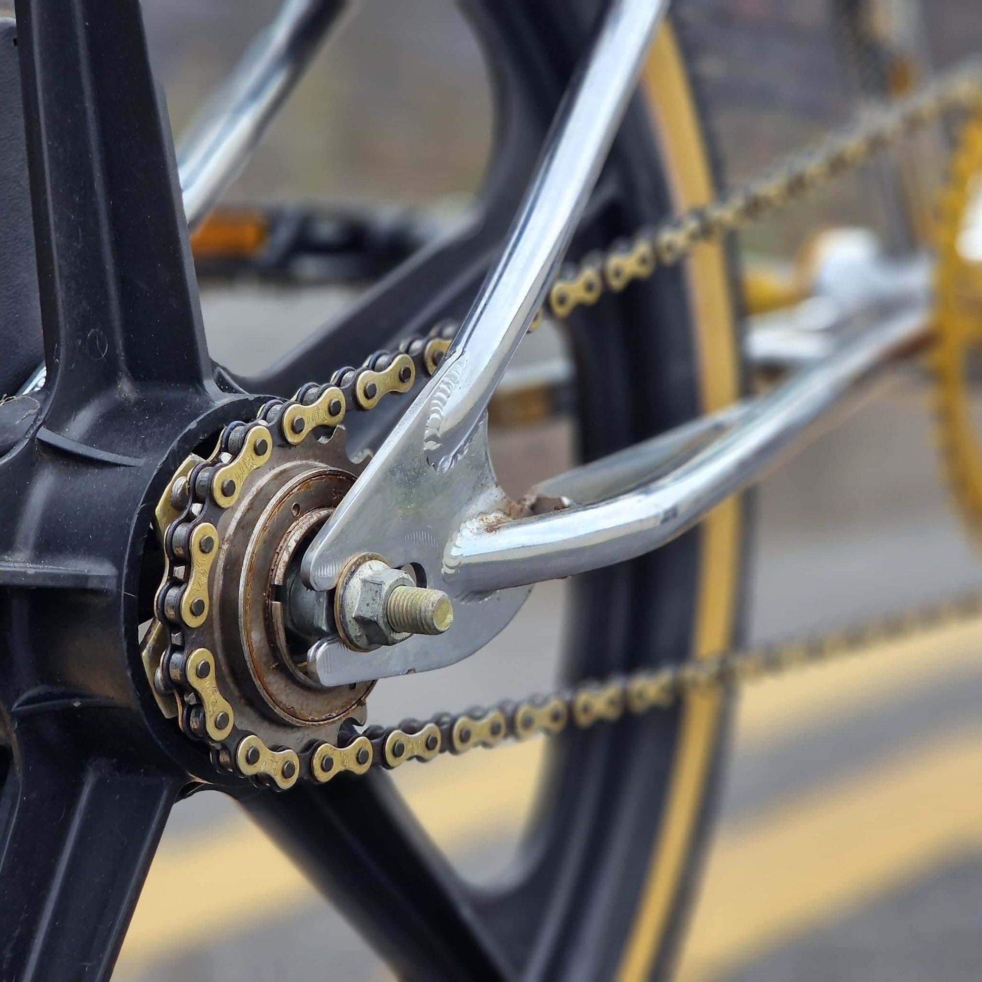 Redline Old School BMX Bikes Black / Chrome / Gold Redline 1985 RL20 II Prostyler Bike Black / Chrome / Gold Previously Owned