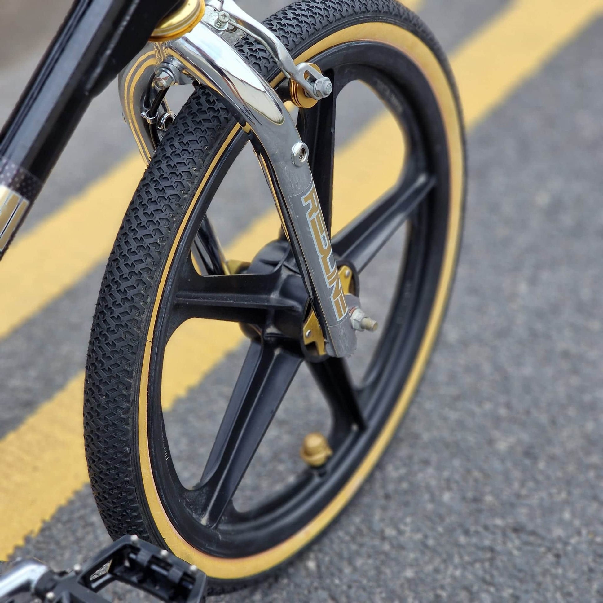 Redline Old School BMX Bikes Black / Chrome / Gold Redline 1985 RL20 II Prostyler Bike Black / Chrome / Gold Previously Owned