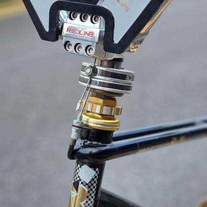 Redline Old School BMX Bikes Black / Chrome / Gold Redline 1985 RL20 II Prostyler Bike Black / Chrome / Gold Previously Owned