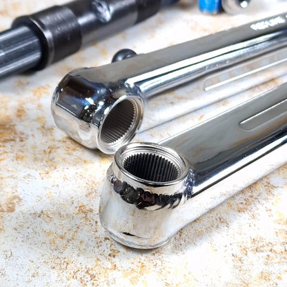 Redline Vintage Old School BMX 180mm Redline 401 Pinchless Flight Cranks with Techmatik BB