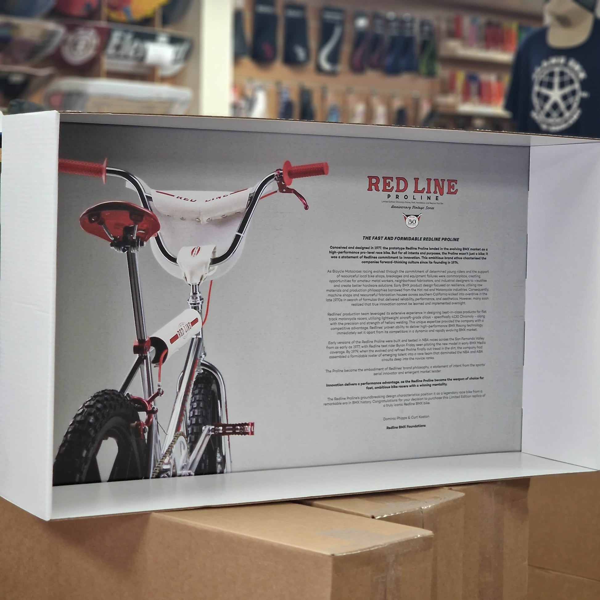 Redline Vintage Old School BMX Redline Limited Edition Vintage Proline Package Chrome