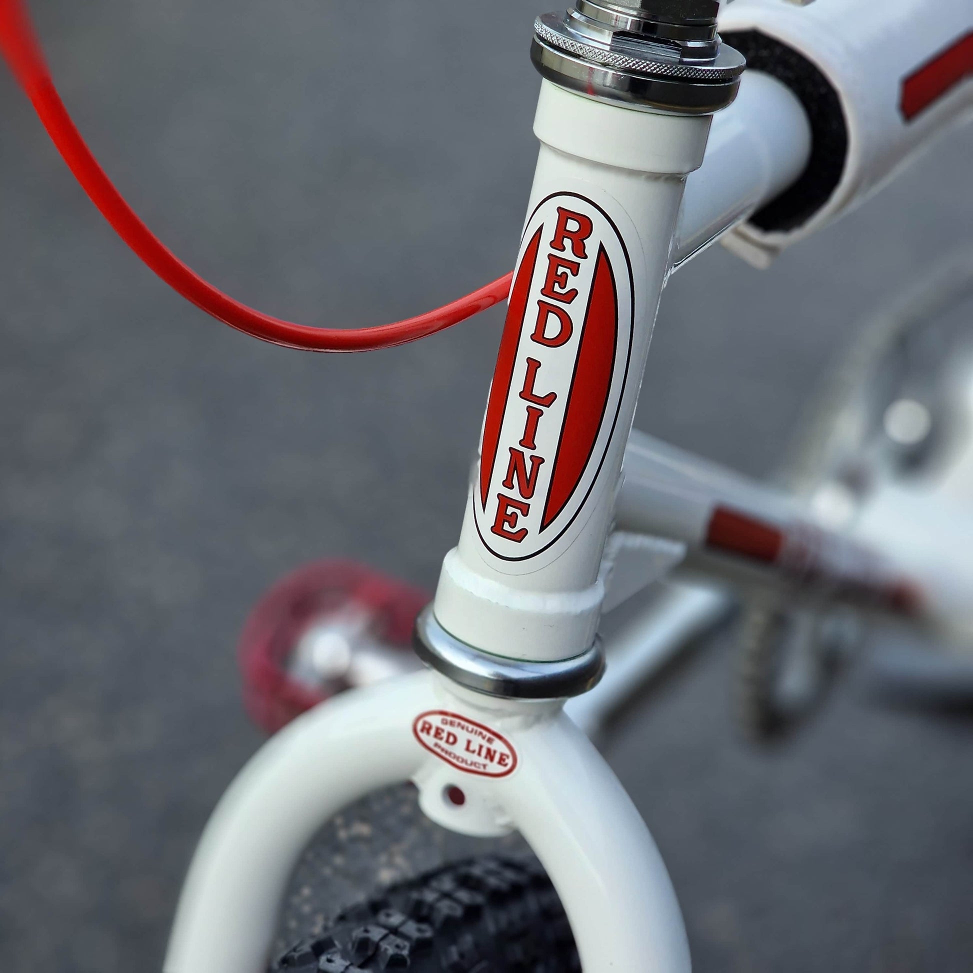 Redline Old School BMX Bikes White/Red Redline Proline Custom Bike White / Red