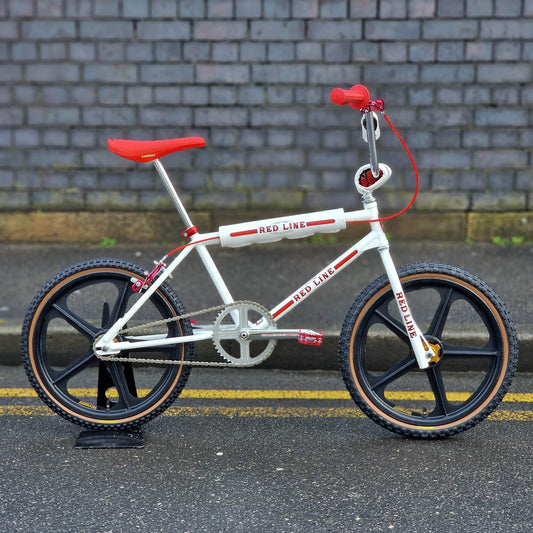 Redline Old School BMX Bikes White/Red Redline Proline Custom Bike White / Red