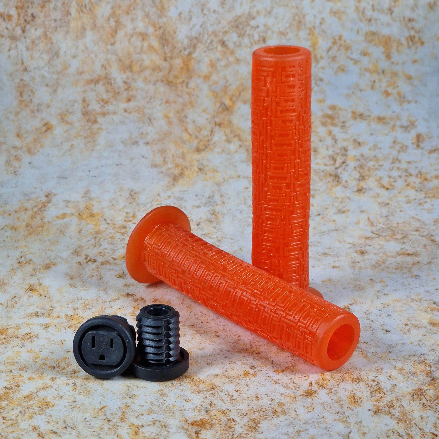 Redline BMX Parts Trans Orange Redline Pryme Square Knot Grips Trans Orange