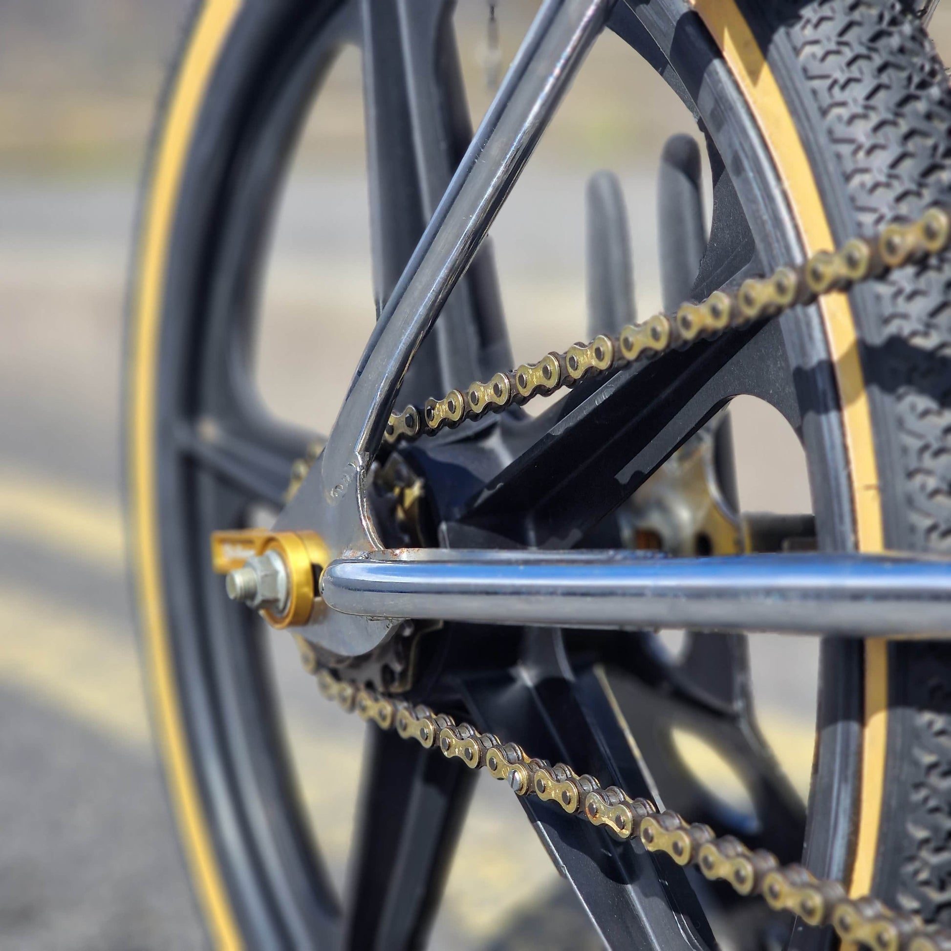 Redline Old School BMX Bikes Black / Chrome / Gold Redline RL20 II Prostyler Bike Black / Chrome / Gold Previously Owned