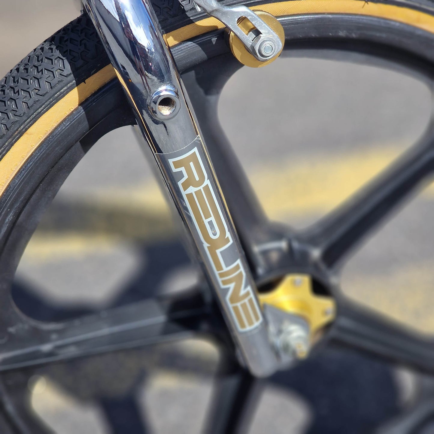 Redline Old School BMX Bikes Black / Chrome / Gold Redline RL20 II Prostyler Bike Black / Chrome / Gold Previously Owned