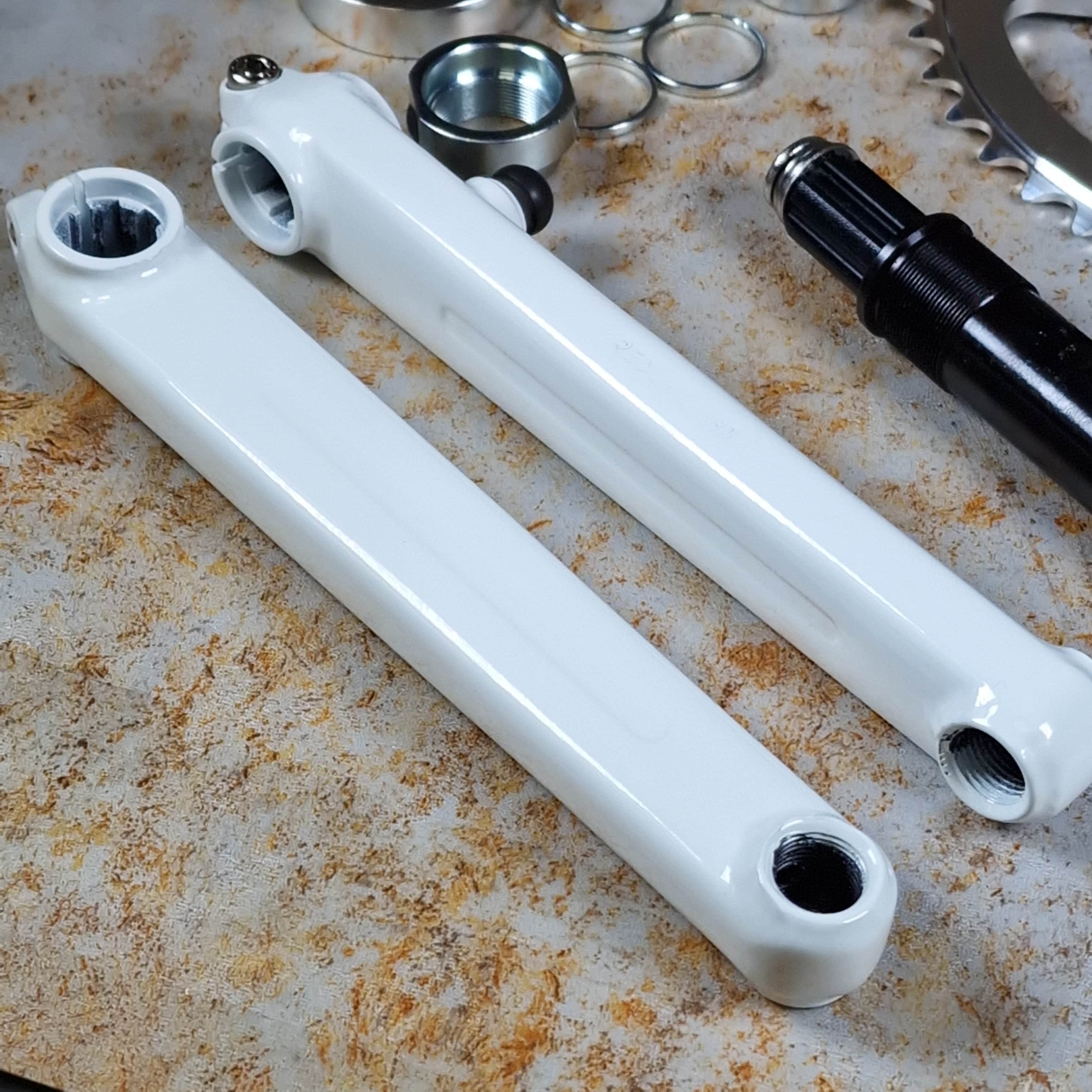 Redline Vintage 401 Single Pinch Flight Cranks White | Alans BMX