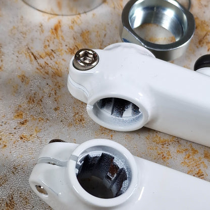 Redline Vintage Old School BMX 180mm Redline Vintage 401 Single Pinch Flight Cranks with Techmatik BB White