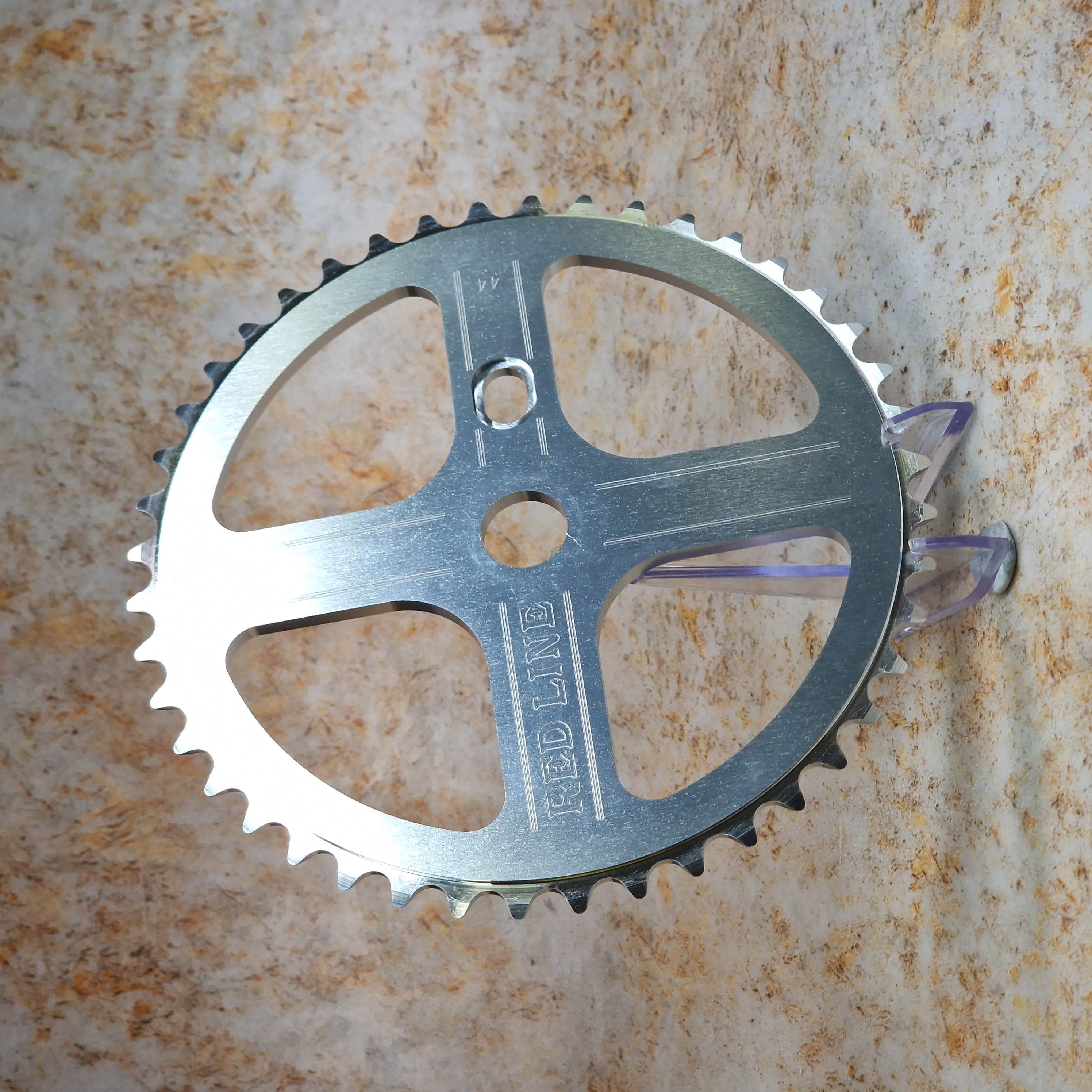 Redline Vintage Old School BMX Flight Sprocket 44T Silver | Alans BMX