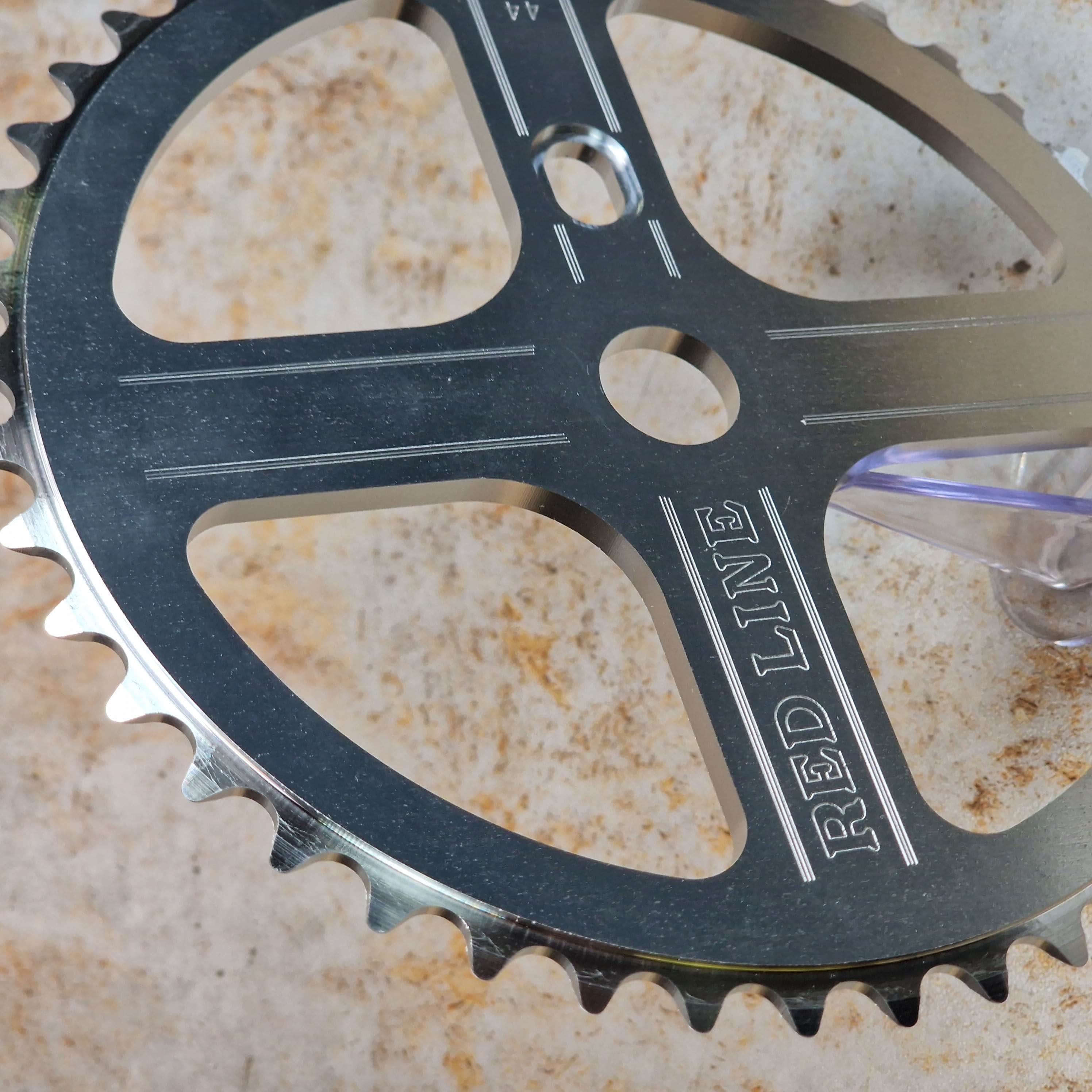 Redline Vintage Old School BMX Flight Sprocket 44T Silver | Alans BMX