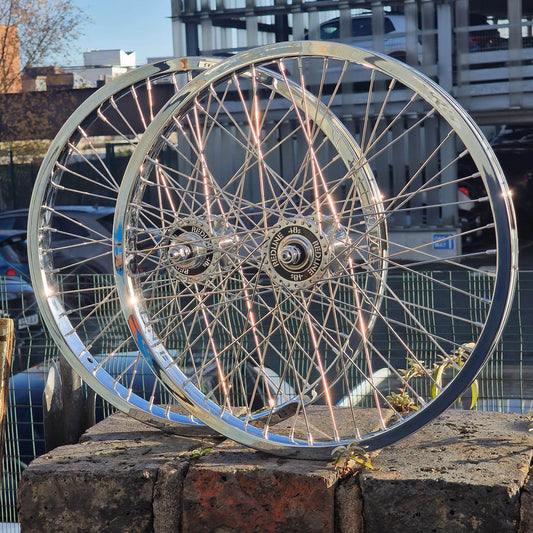 Redline Vintage Old School BMX Redline Vintage HP48 Wheelset Pair Chrome