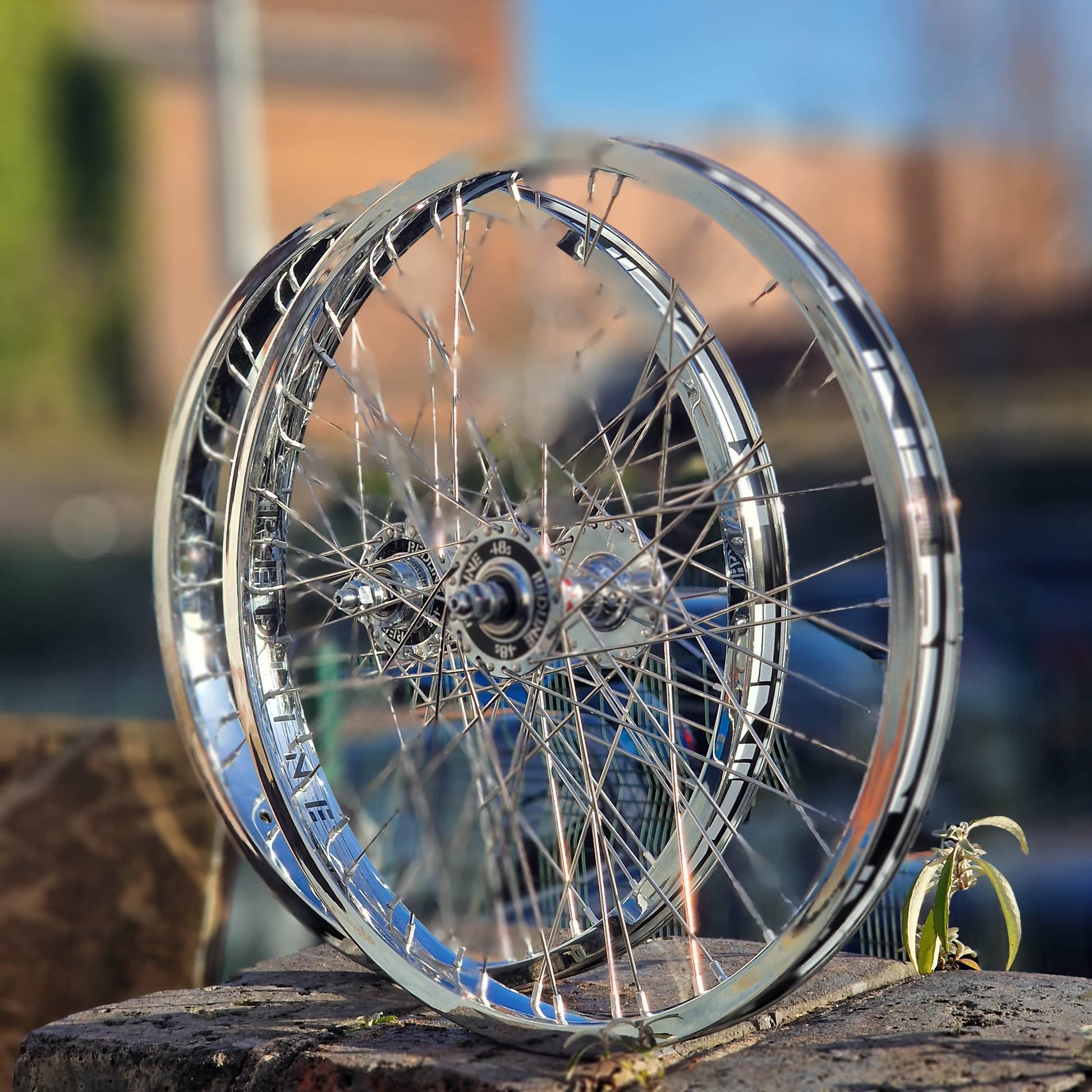 Redline Vintage Old School BMX Redline Vintage HP48 Wheelset Pair Chrome