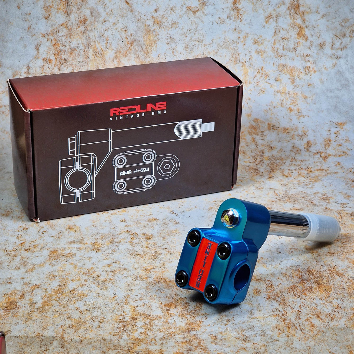 Redline Vintage Old School BMX Blue Redline Vintage Super Proline Brute Stem