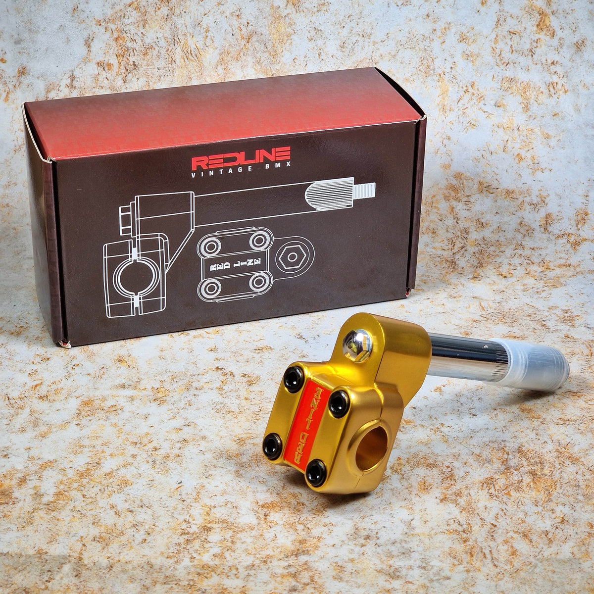 Redline Vintage Old School BMX Gold Redline Vintage Super Proline Brute Stem