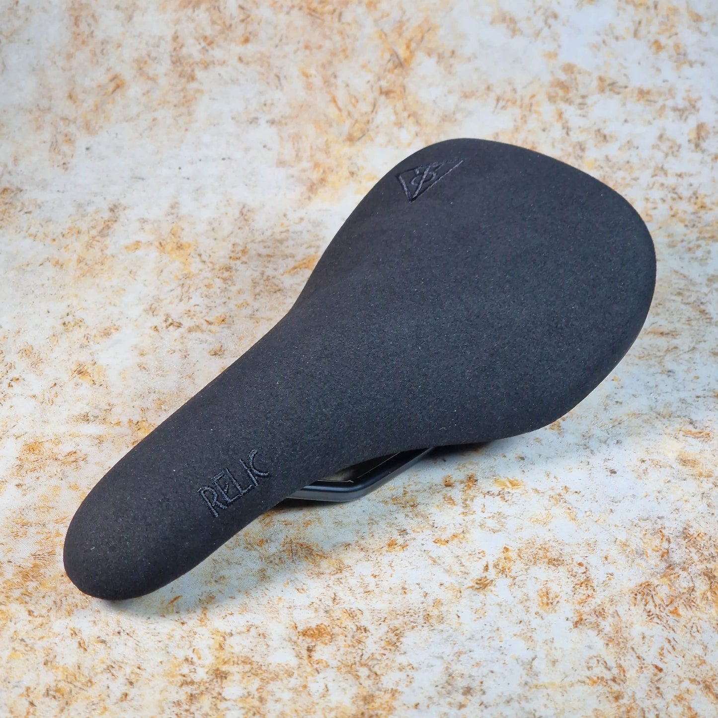 Relic BMX Parts Black / Slim / Railed Relic Choice Slim Railed Microfibre Seat with Embroidered Logo
