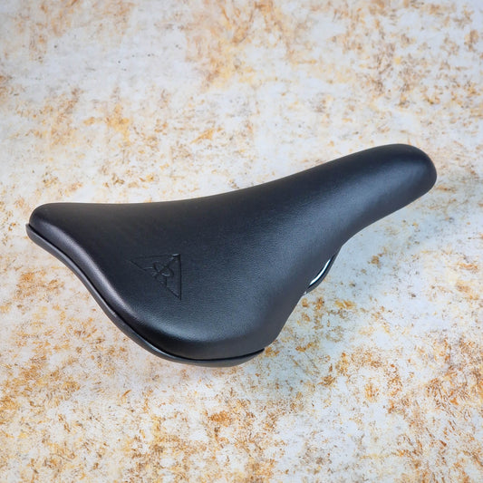 Relic BMX Parts Black Relic Choice Slim Railed Seat Synthetic Leather