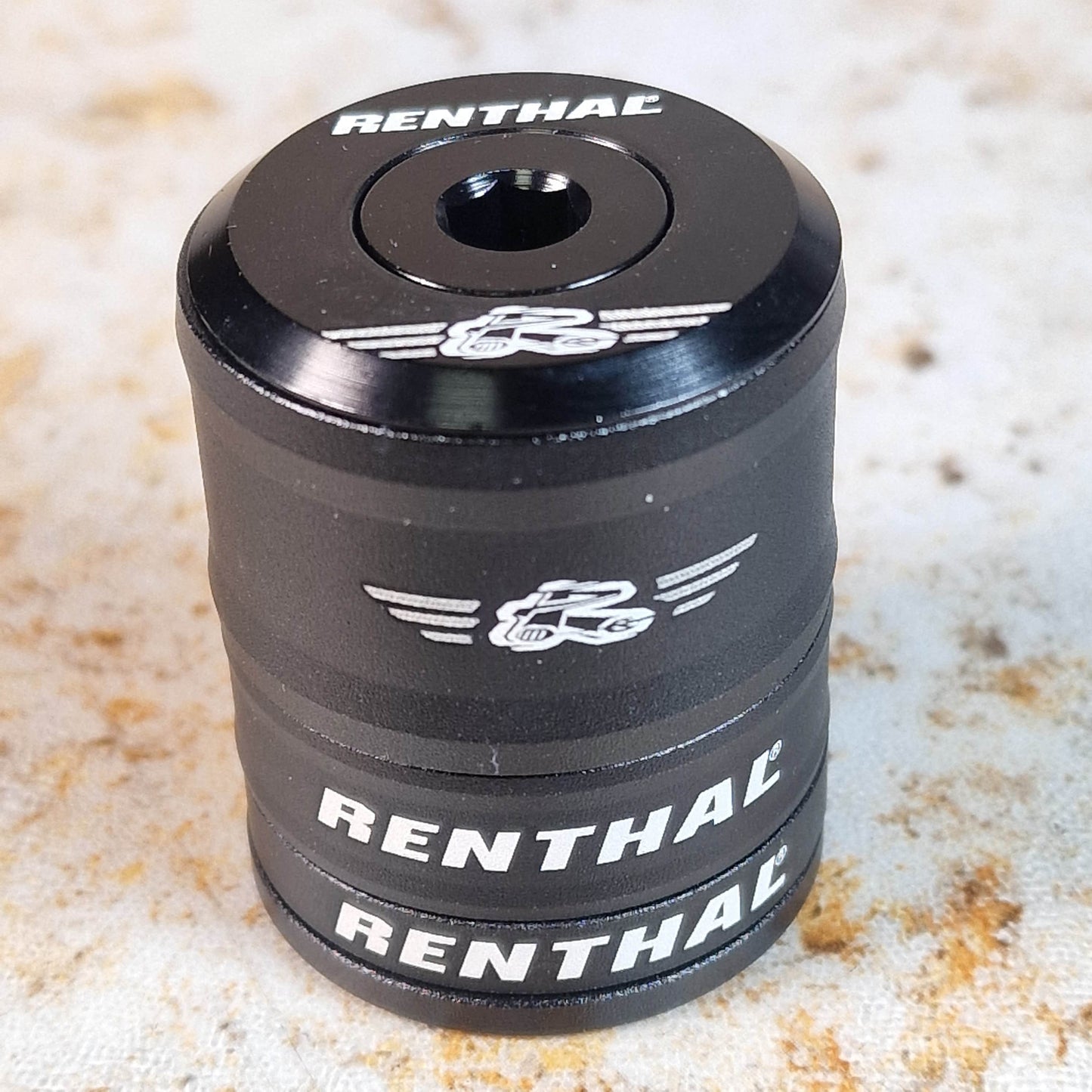 Renthal Bikes Black Renthal MTB Headset Top Cap and Bolt Set