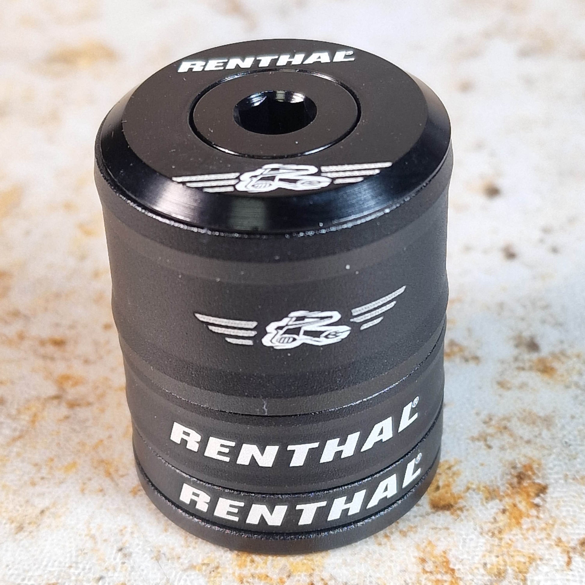 Renthal Bikes Black Renthal MTB Headset Top Cap and Bolt Set