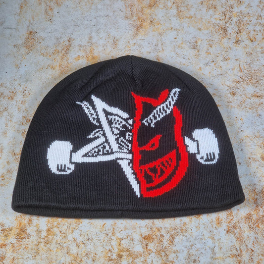 Thrasher Magazine Skully Thrash & Burn Beanie Black