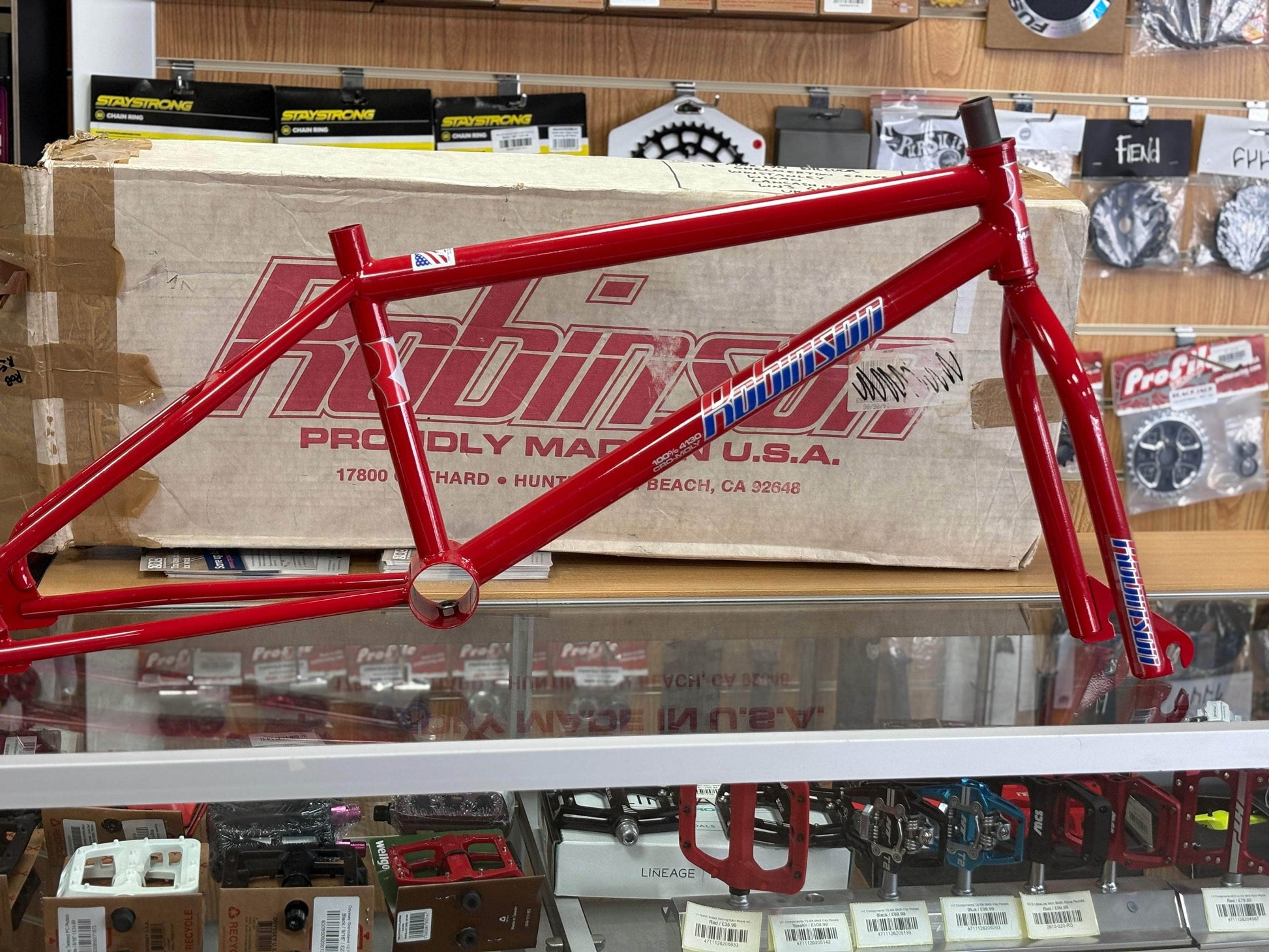 robinson bmx bicycles Robinson Pro 1990 Custom Old School BMX Bike Red