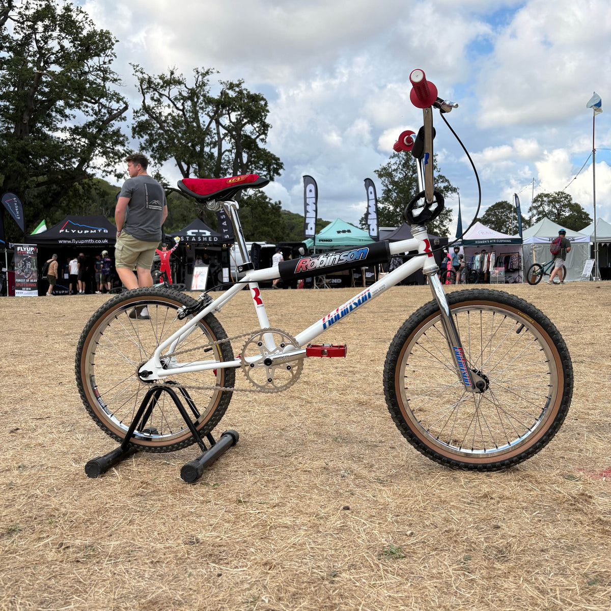 Robinson Old School BMX Bikes Robinson Pro 1990 Custom Bike White Raced Once