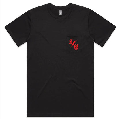 S&M Bikes Clothing & Shoes S&M Bikes Bolt Pocket T-Shirt Black