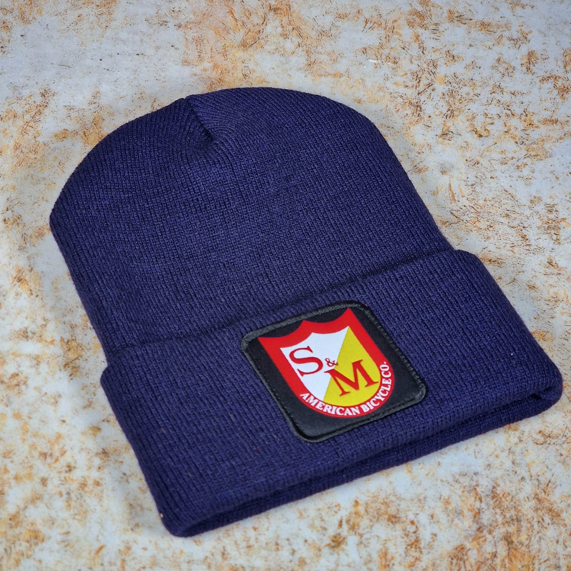 S&M Bikes Clothing & Shoes Navy S&M Bikes Dense Cuffed Beanie