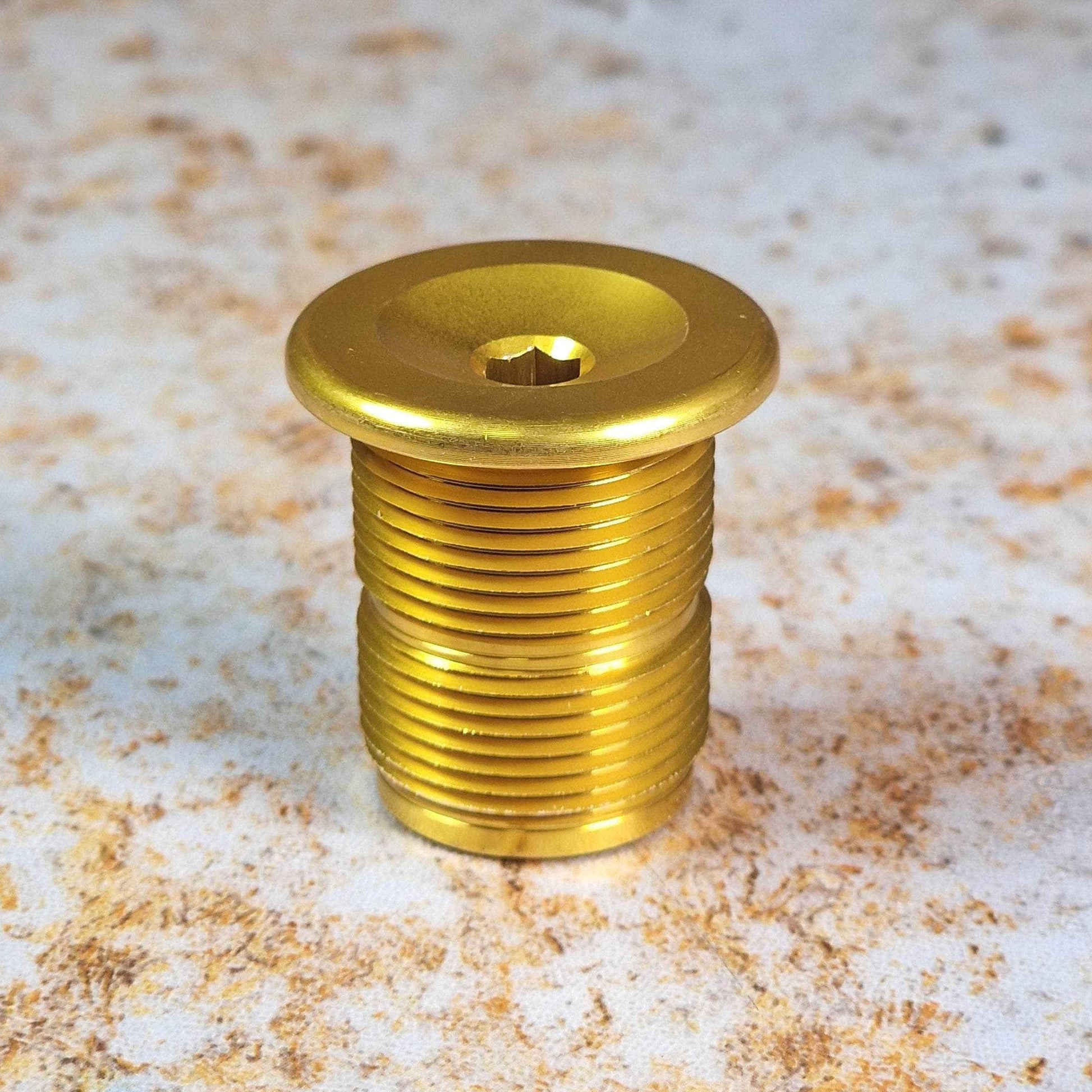 S&M Bikes BMX Parts Gold S&M Bikes Fork Top Cap / Compression Bolt M24 x 1.5mm