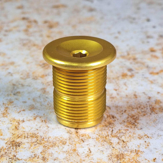 S&M Bikes BMX Parts Gold S&M Bikes Fork Top Cap / Compression Bolt M24 x 1.5mm